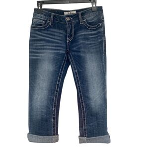 Daytrip Dark Blue Capris Jeans GUC 24